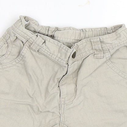Next Boys Beige   Chino Shorts Size 4 Years