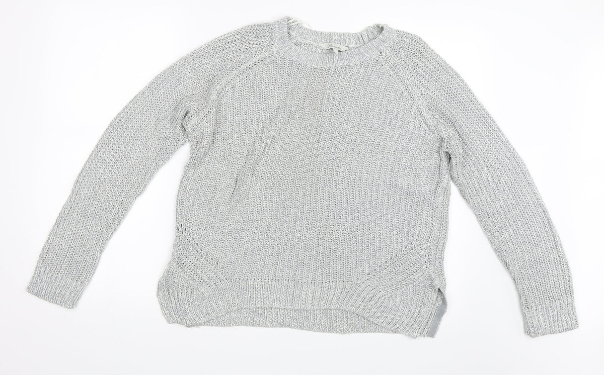 Peacocks Womens Grey   Pullover Jumper Size M