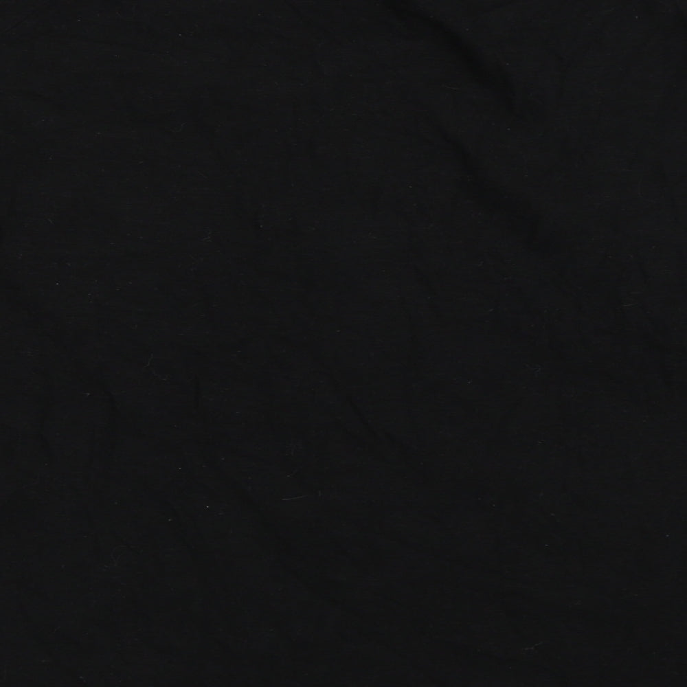 Womens UK Size 10 Atmosphere Black Basic T-Shirt