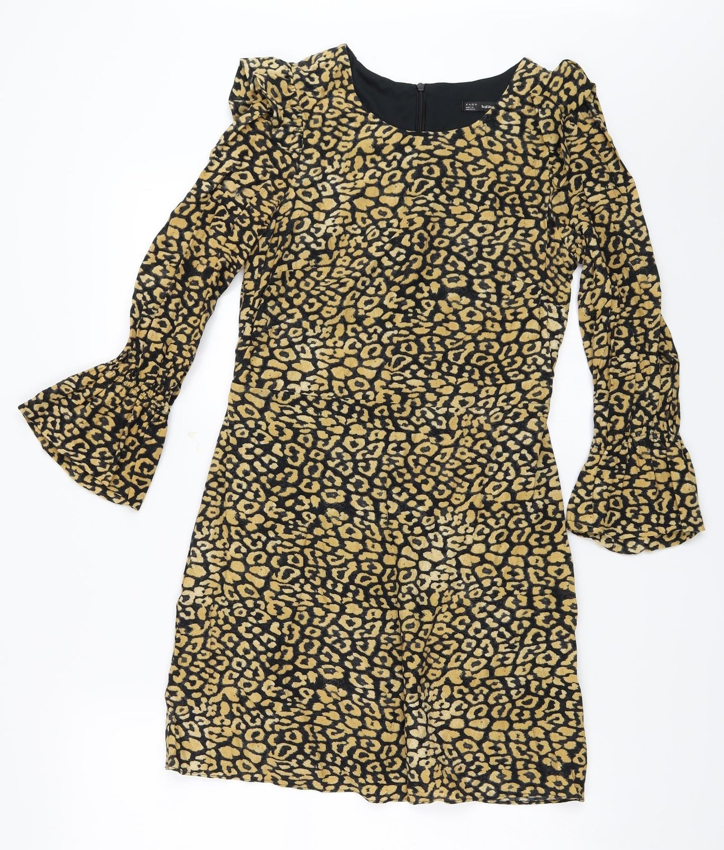 Zara Womens Beige Animal Print  Mini  Size S