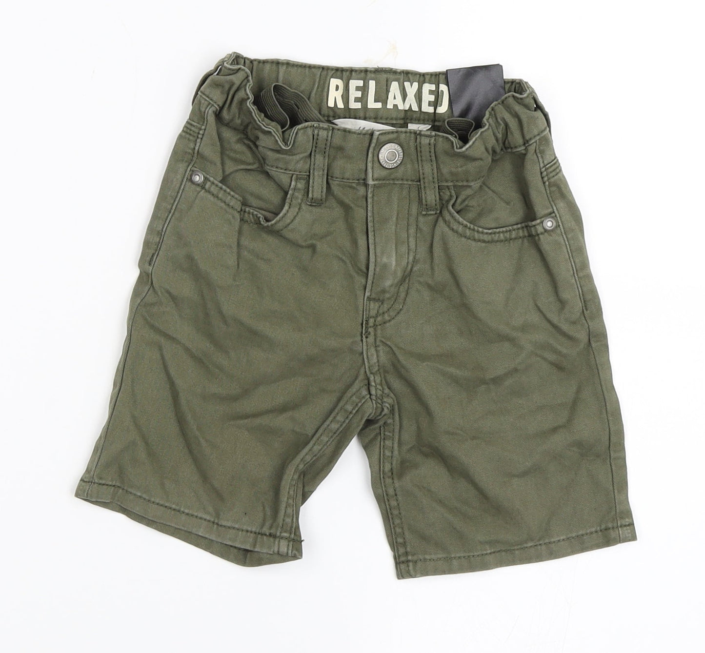 H&M Boys Green   Chino Shorts Size 2-3 Years