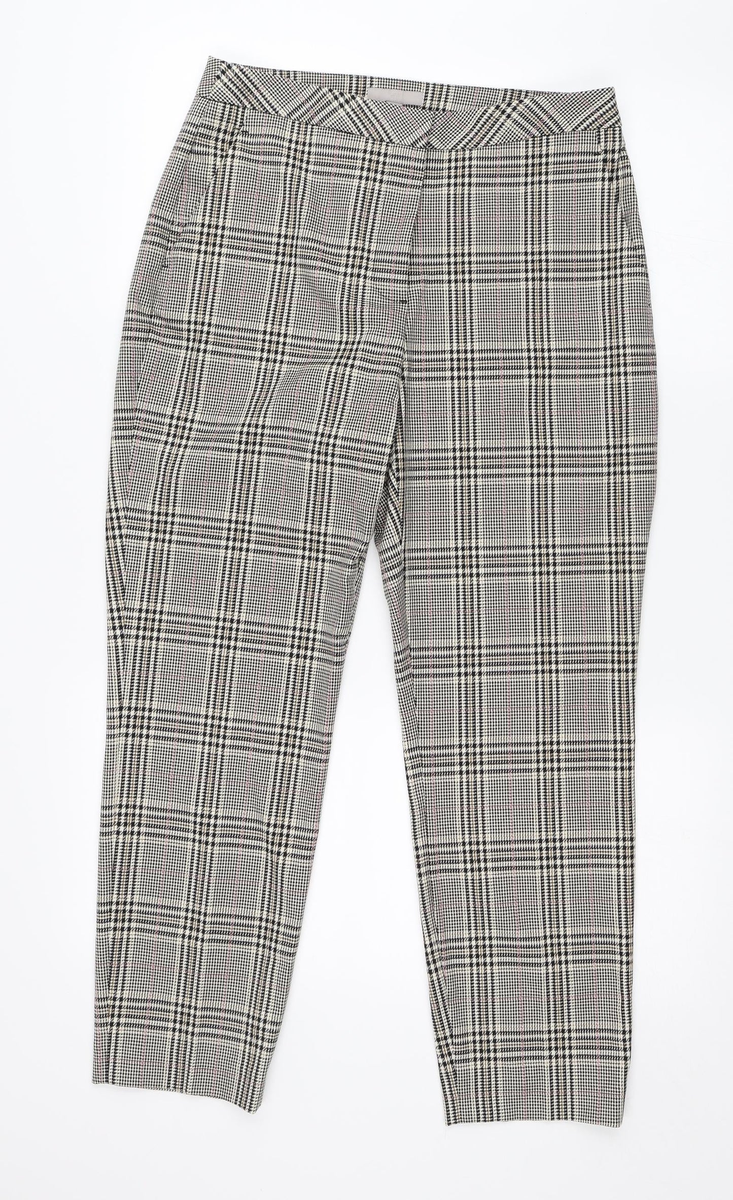 Womens UK Size 10 H&M Regular Fit  Beige Trousers