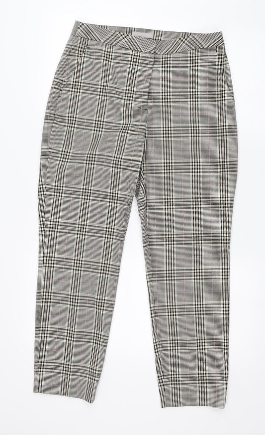 Womens UK Size 10 H&M Regular Fit  Beige Trousers