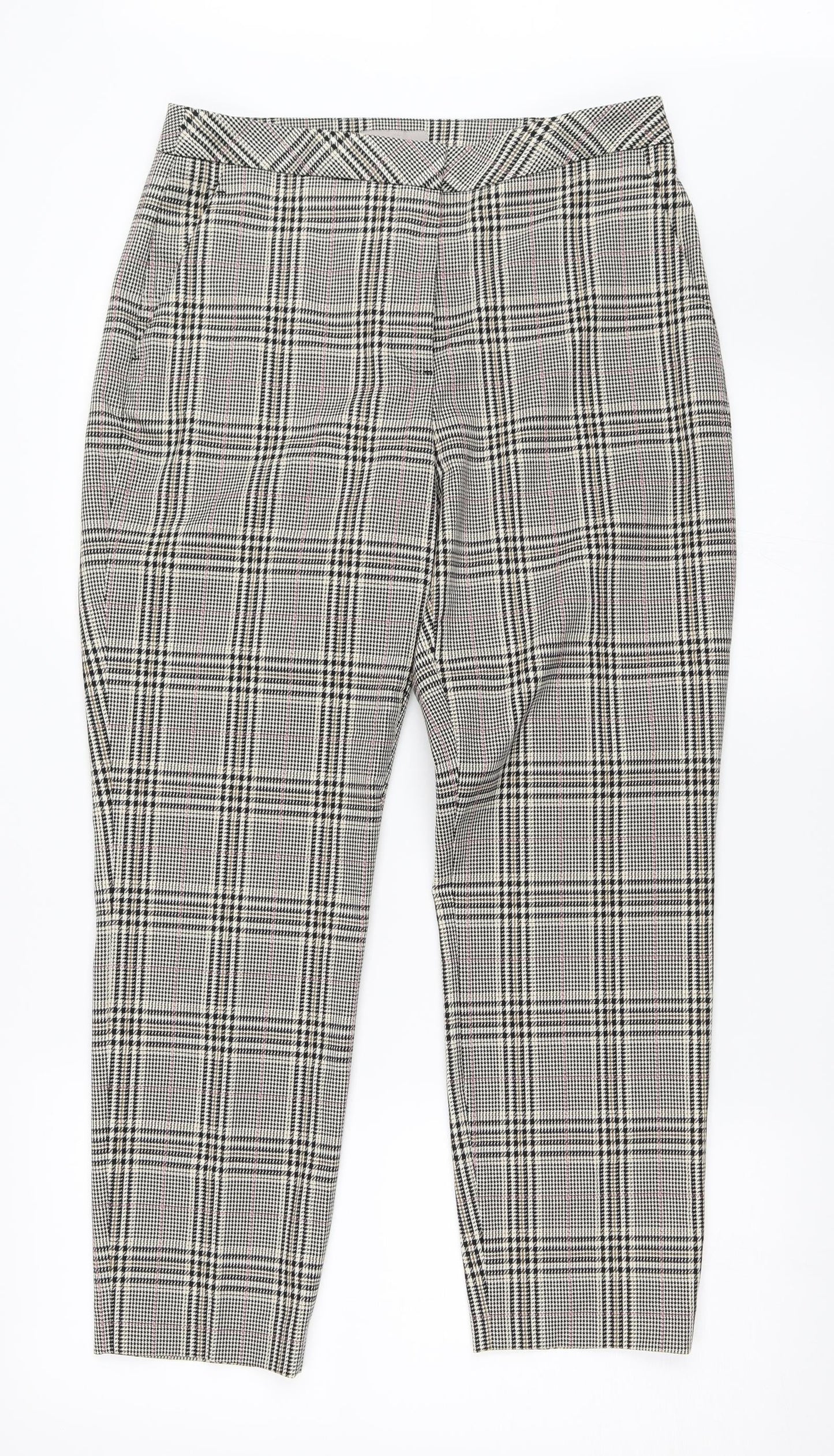 Womens UK Size 10 H&M Regular Fit  Beige Trousers