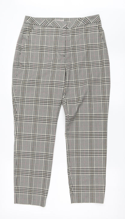 Womens UK Size 10 H&M Regular Fit  Beige Trousers