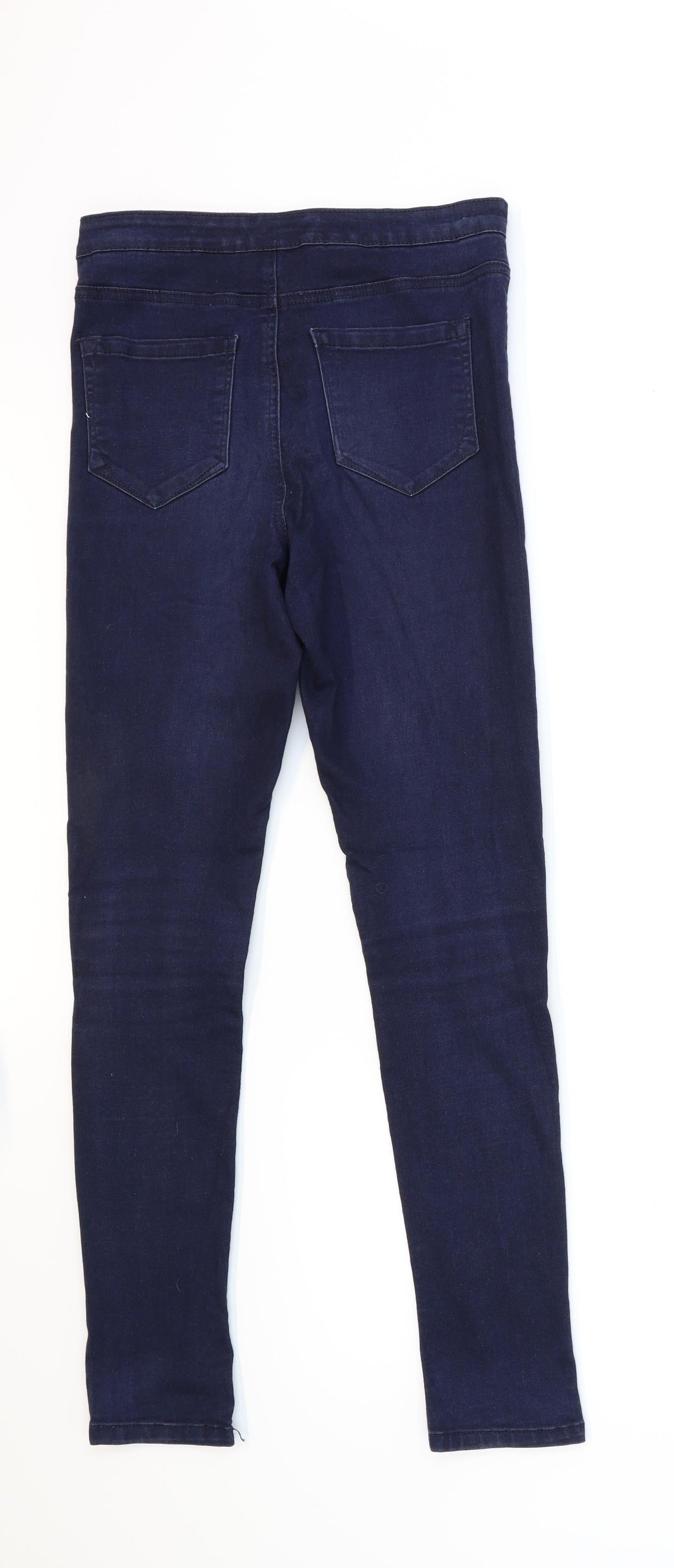 Denim & Co. Womens Blue  Denim Skinny Jeans Size 12 L28 in