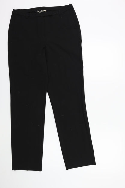 TU Womens Black   Trousers  Size 12 L29 in