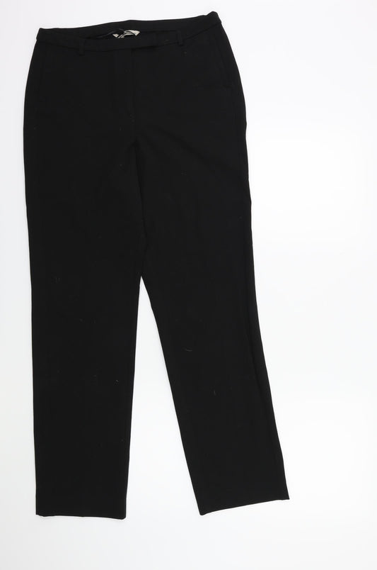 TU Womens Black   Trousers  Size 12 L29 in
