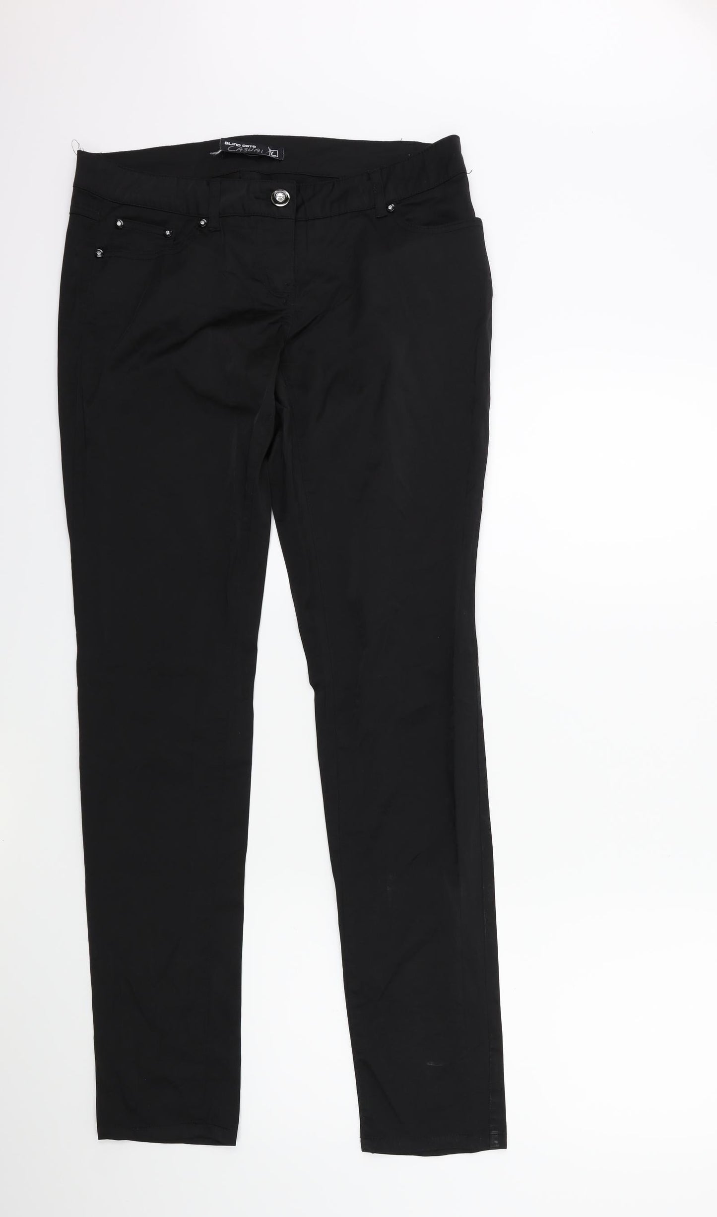 blind casuals Womens Black   Trousers  Size L L32 in