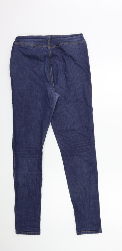 Kapphal Womens Blue  Denim Skinny Jeans Size 12 L29 in