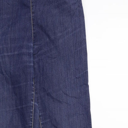 Kapphal Womens Blue  Denim Skinny Jeans Size 12 L29 in
