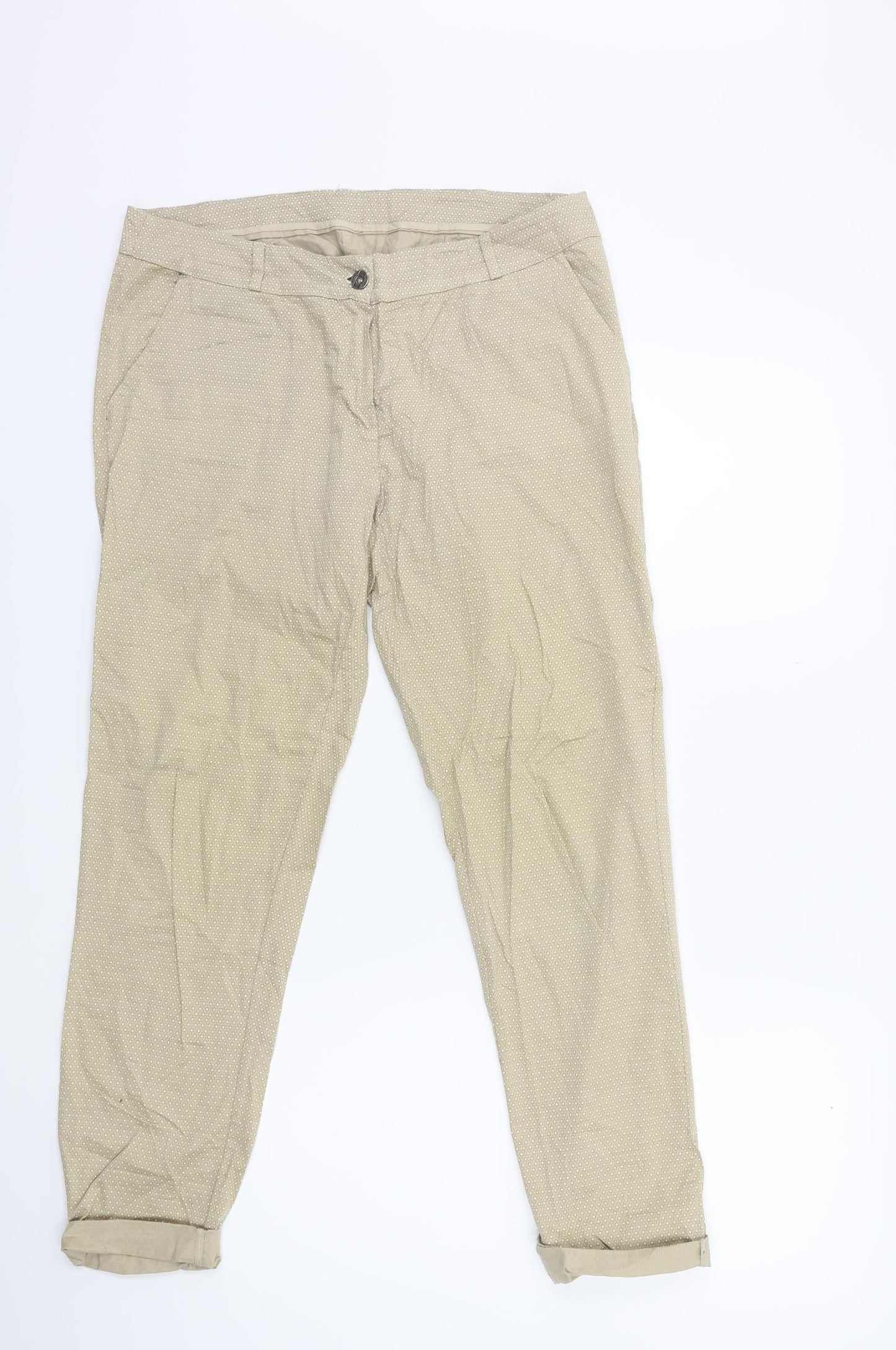 Womens UK Size 32 in Preworn Regular Fit  Beige Trousers