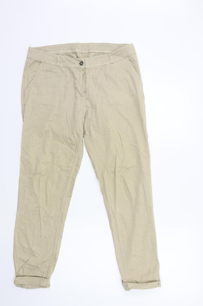 Womens UK Size 32 in Preworn Regular Fit  Beige Trousers