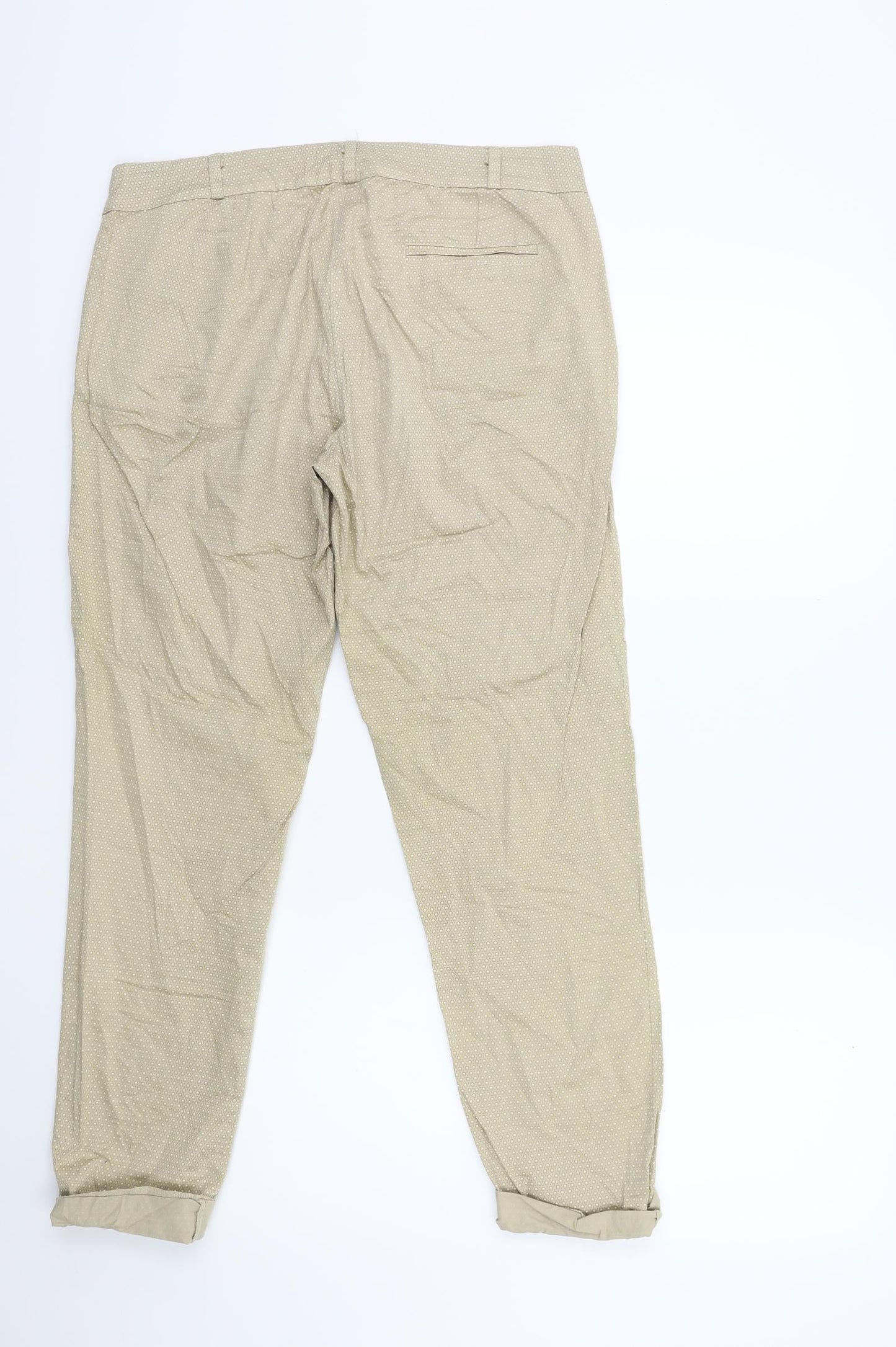 Womens UK Size 32 in Preworn Regular Fit  Beige Trousers