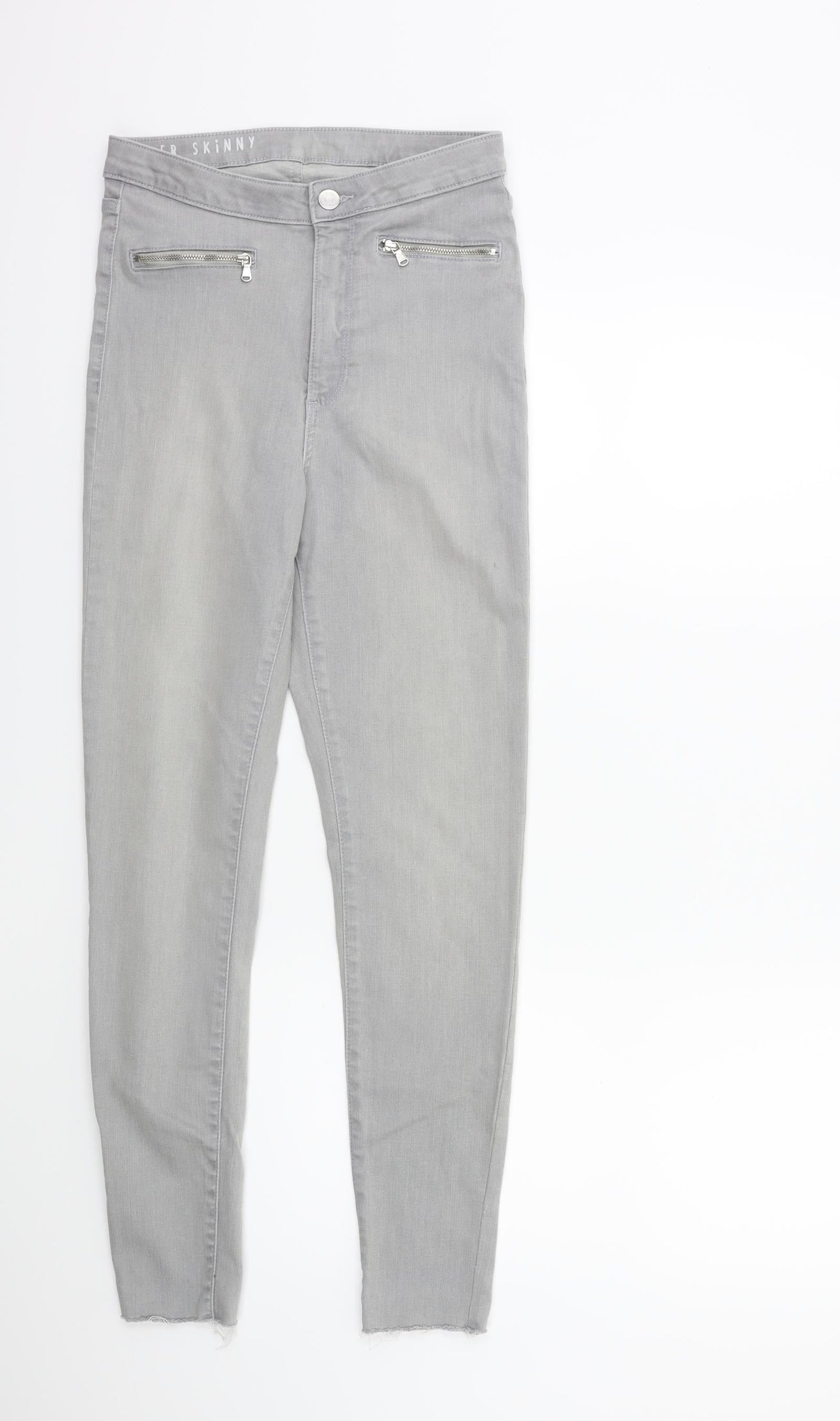 Womens UK Size 8 Marks and Spencer Regular Fit Skinny Grey Jeans