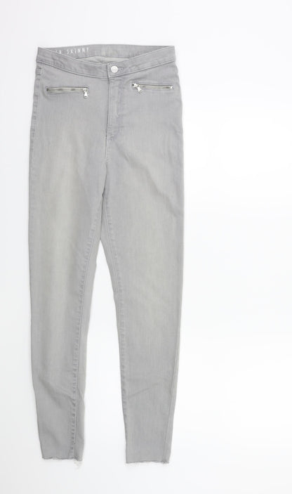 Womens UK Size 8 Marks and Spencer Regular Fit Skinny Grey Jeans