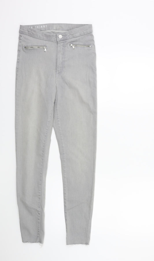 Womens UK Size 8 Marks and Spencer Regular Fit Skinny Grey Jeans