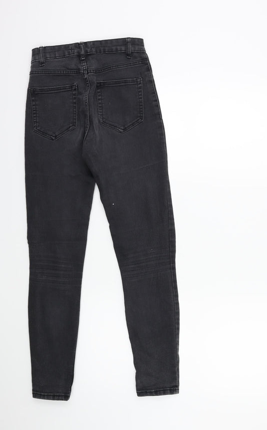 Pull&Bear Womens Grey  Denim Skinny Jeans Size 8 L27 in