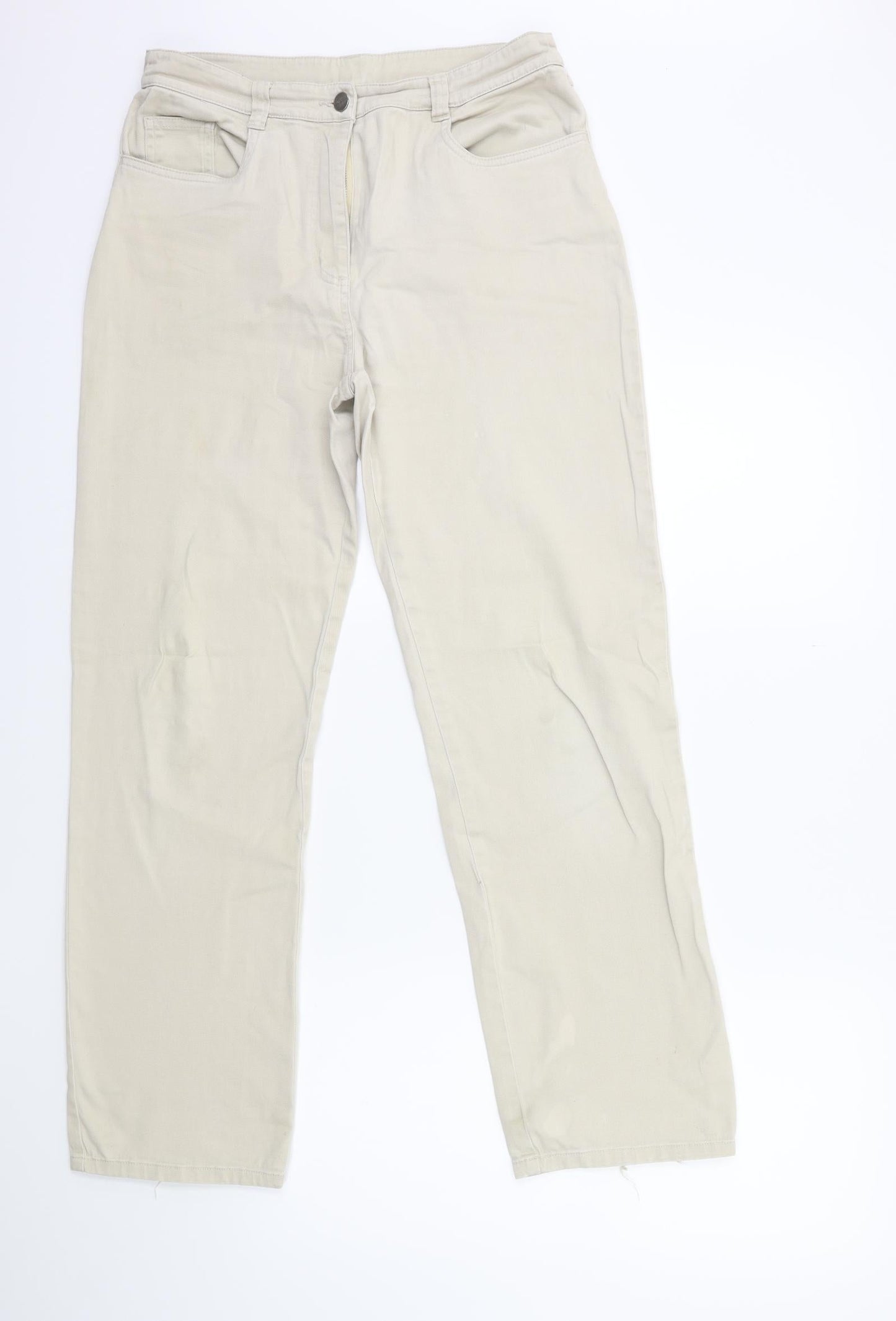 Hawkshead Womens Beige   Trousers  Size 12 L28 in