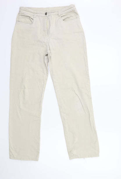 Hawkshead Womens Beige   Trousers  Size 12 L28 in