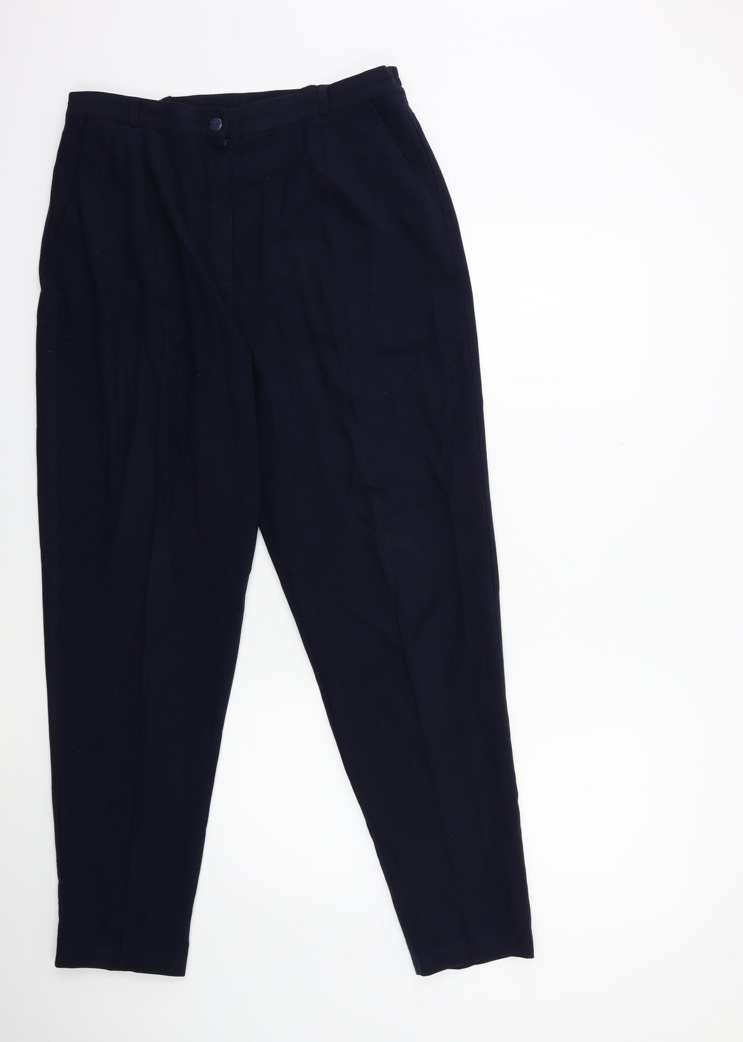 Womens UK Size 16 Plus Collection Regular Fit  Blue Trousers