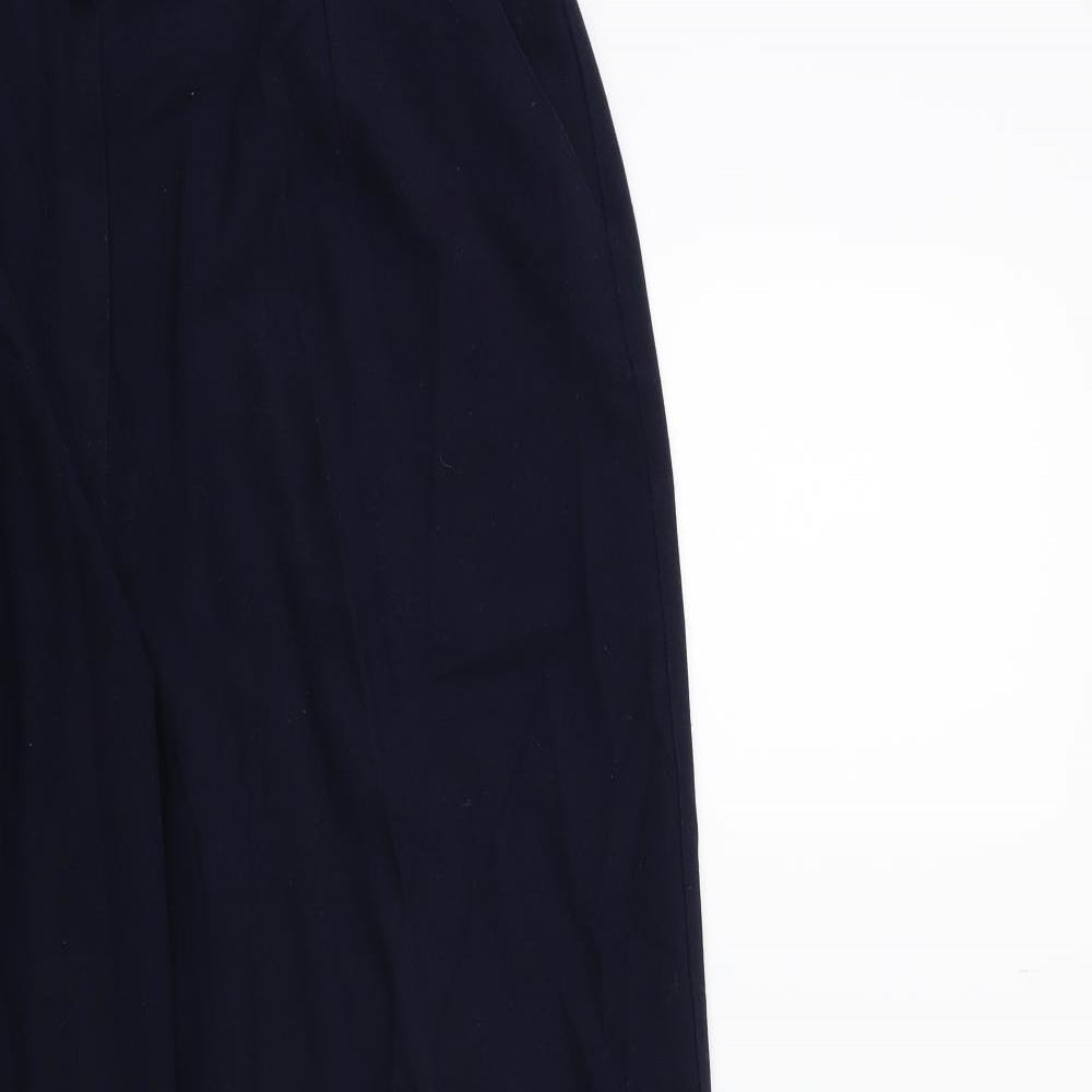 Womens UK Size 16 Plus Collection Regular Fit  Blue Trousers