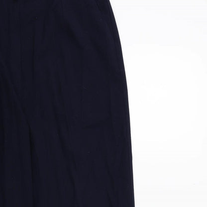 Womens UK Size 16 Plus Collection Regular Fit  Blue Trousers