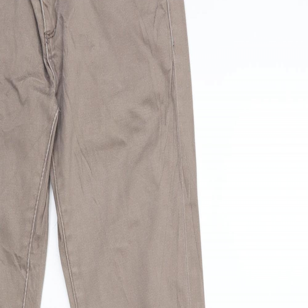 Womens UK Size S Reals Jeans Regular Fit Skinny Brown Jeans
