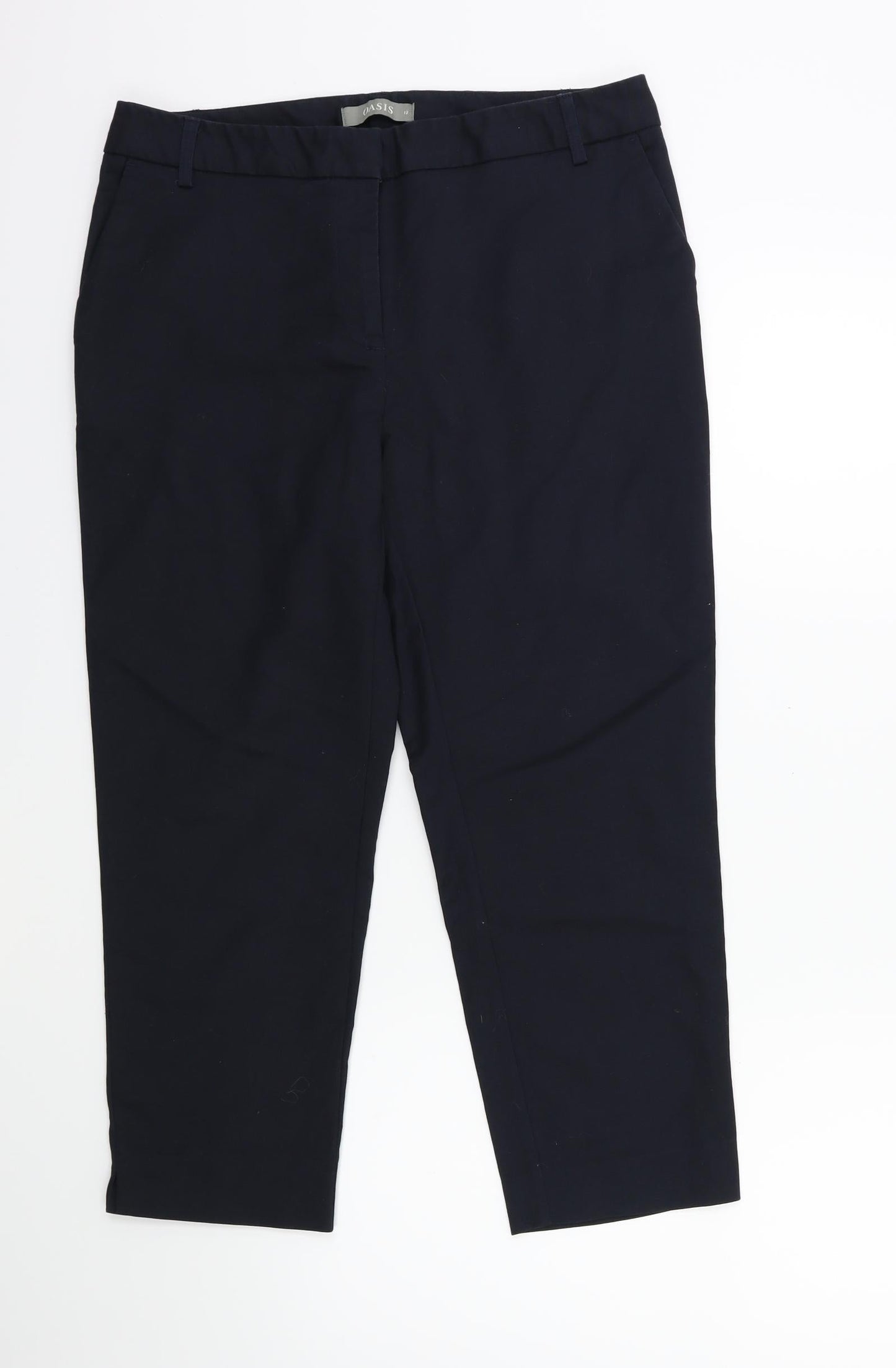 Womens UK Size 12 Oasis Regular Fit  Blue Trousers