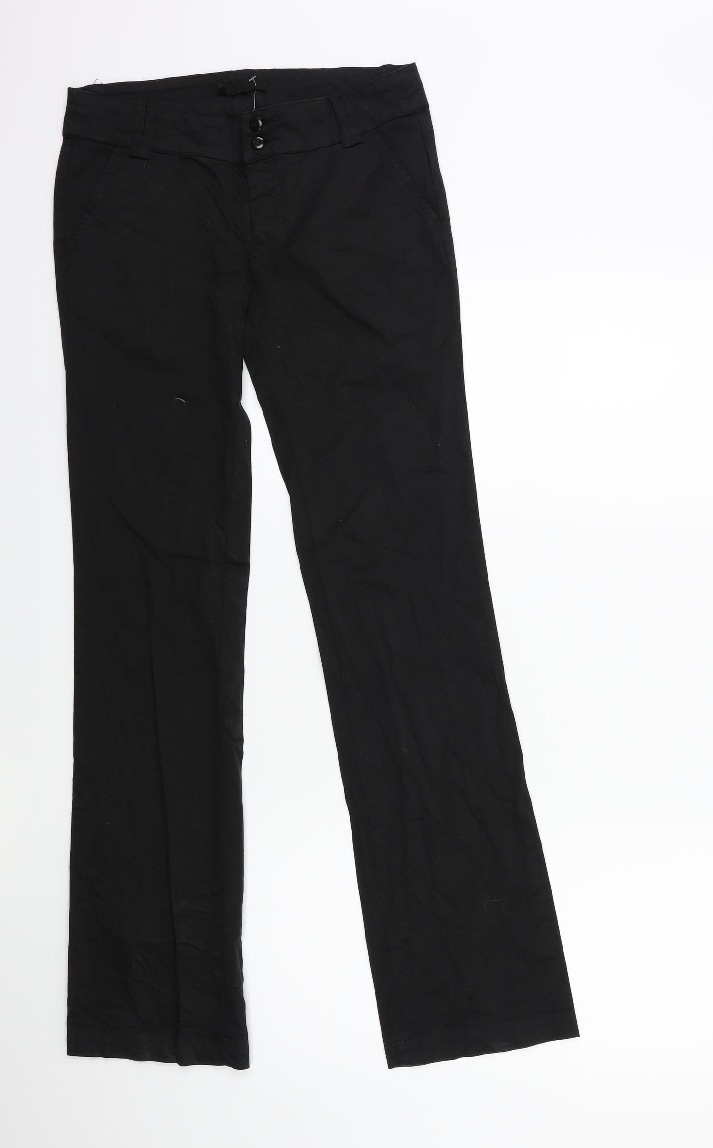 Womens UK Size 28 in Preworn Regular Fit  Black Trousers