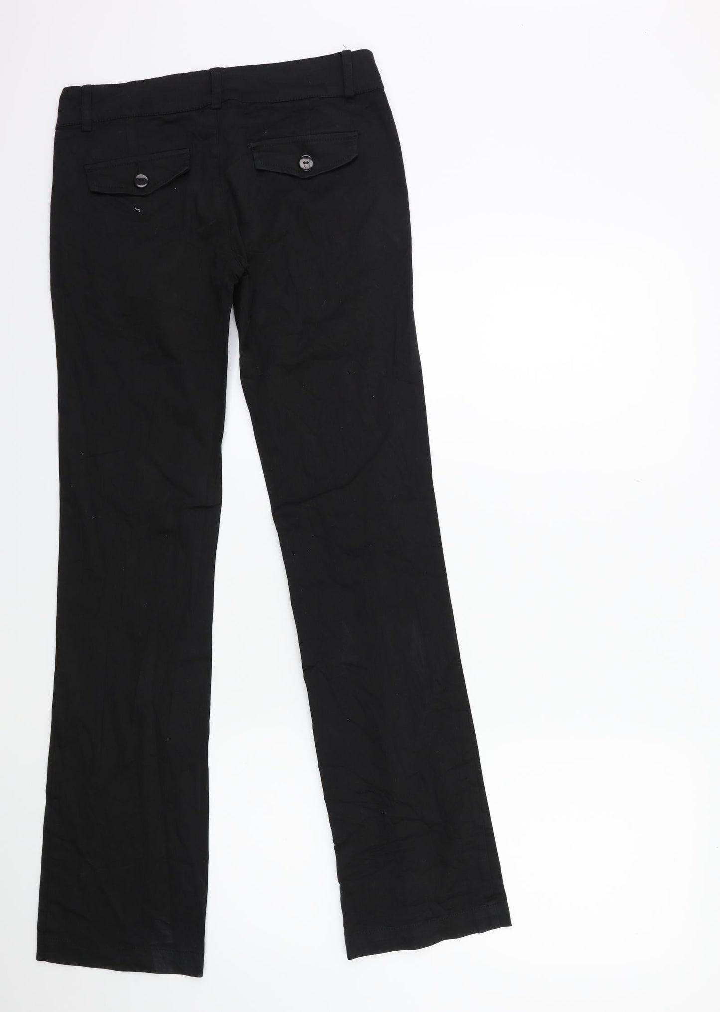 Womens UK Size 28 in Preworn Regular Fit  Black Trousers