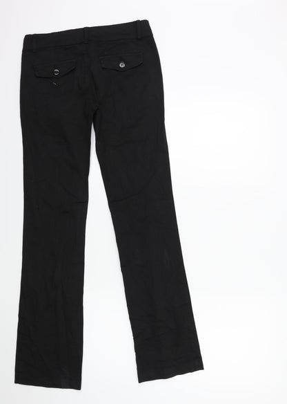 Womens UK Size 28 in Preworn Regular Fit  Black Trousers