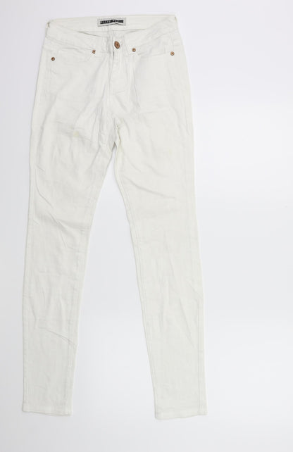 Noisy may Womens White  Denim Skinny Jeans Size 26 in L30 in