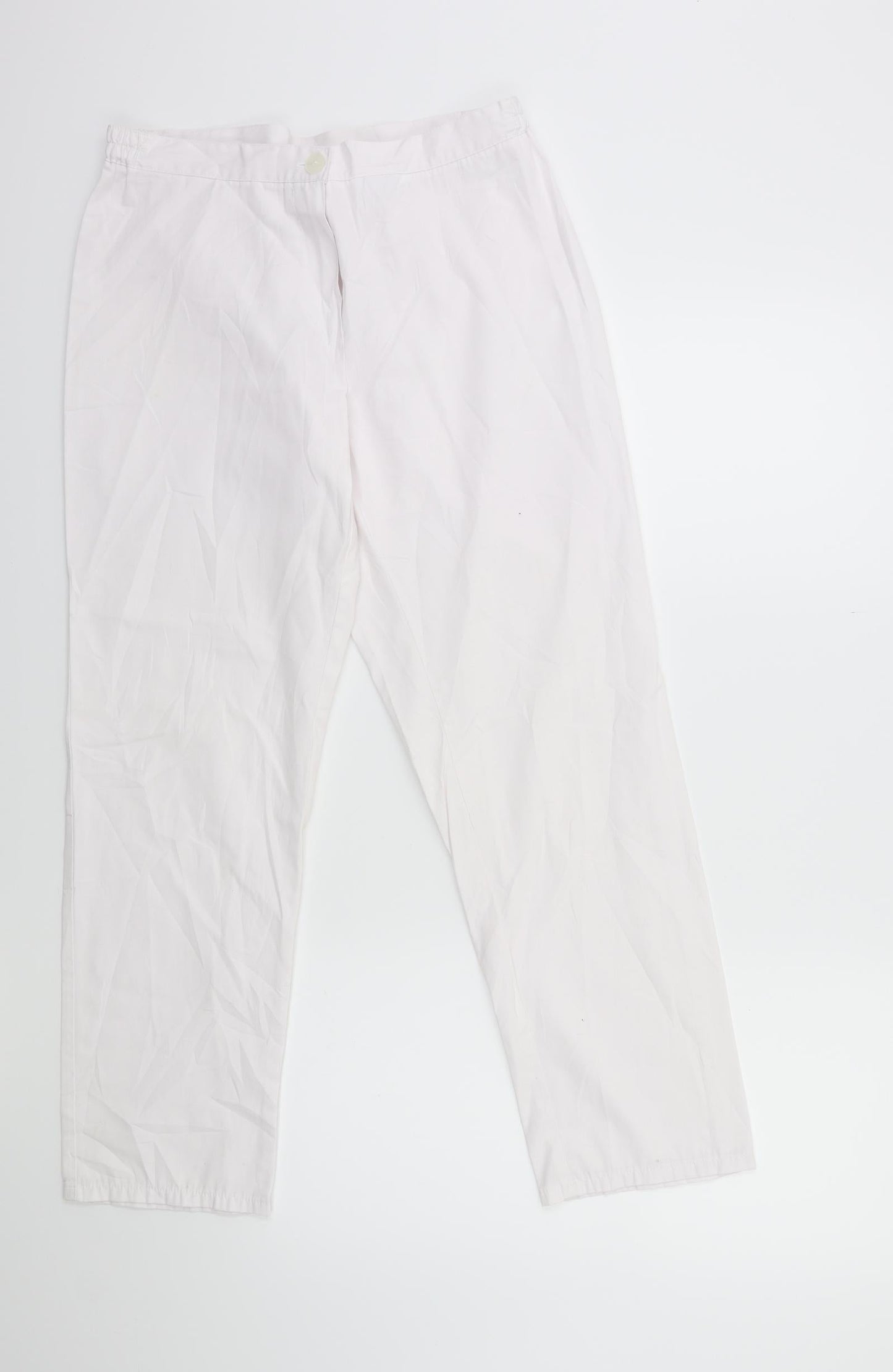 REWA Womens White   Trousers  Size 14 L27 in