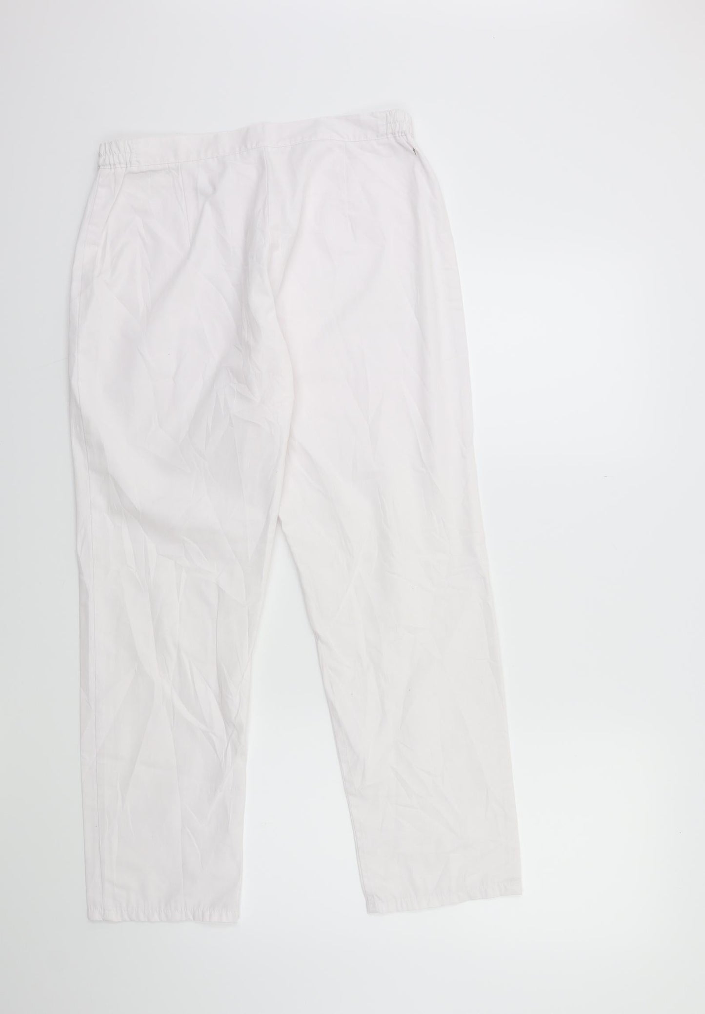 REWA Womens White   Trousers  Size 14 L27 in
