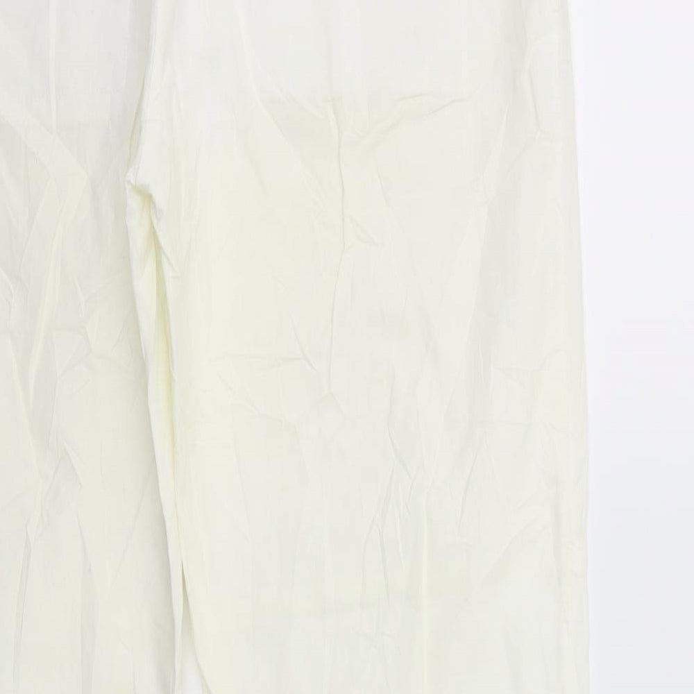 Womens UK Size 14 Taifun Regular Fit  White Trousers