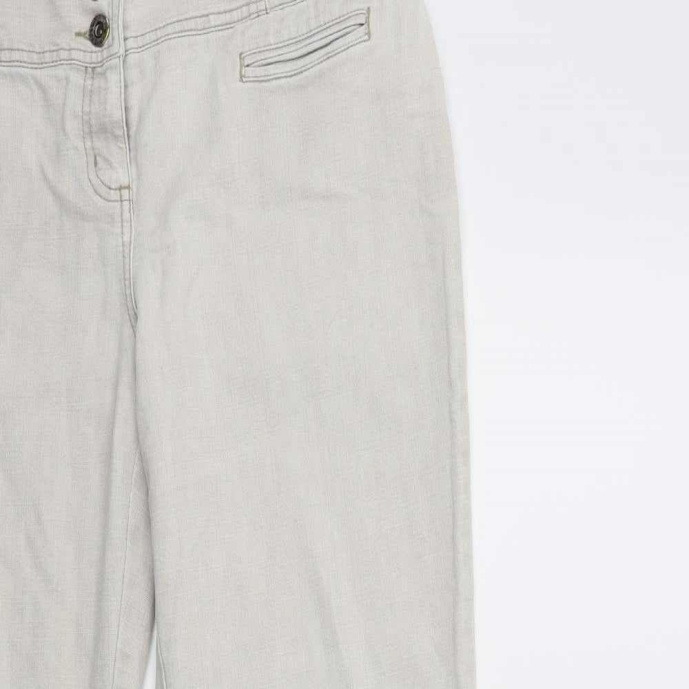 Per Una Womens Beige   Trousers  Size 14 L30 in