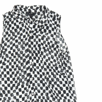 Womens UK Size 6 H&M Black Basic Button-Up