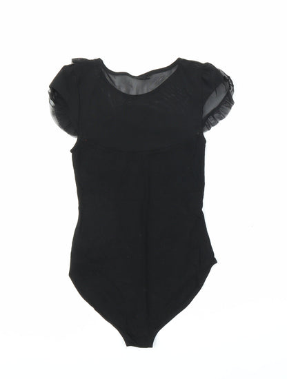 Miss Selfridge Womens Black   Leotard One-Piece Size 8
