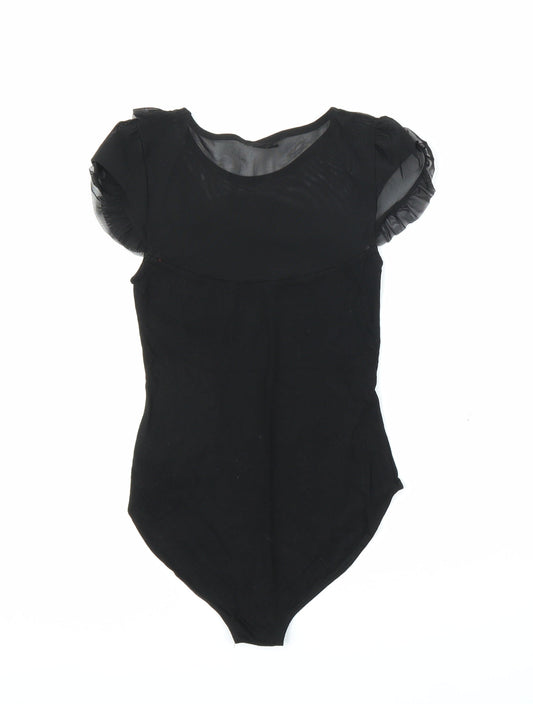 Miss Selfridge Womens Black   Leotard One-Piece Size 8