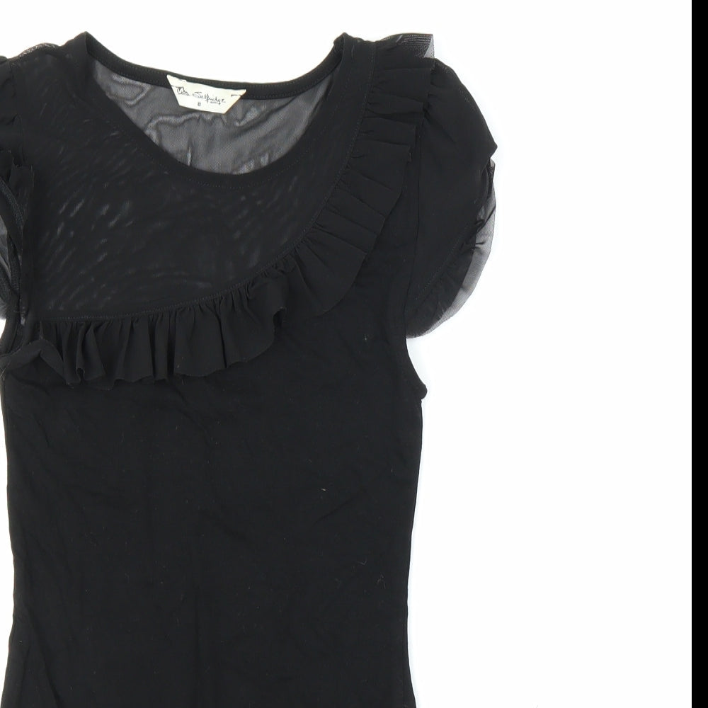 Miss Selfridge Womens Black   Leotard One-Piece Size 8