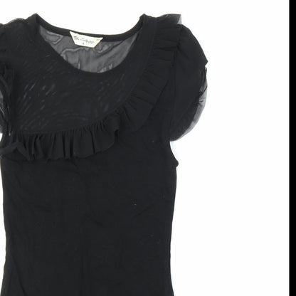 Miss Selfridge Womens Black   Leotard One-Piece Size 8