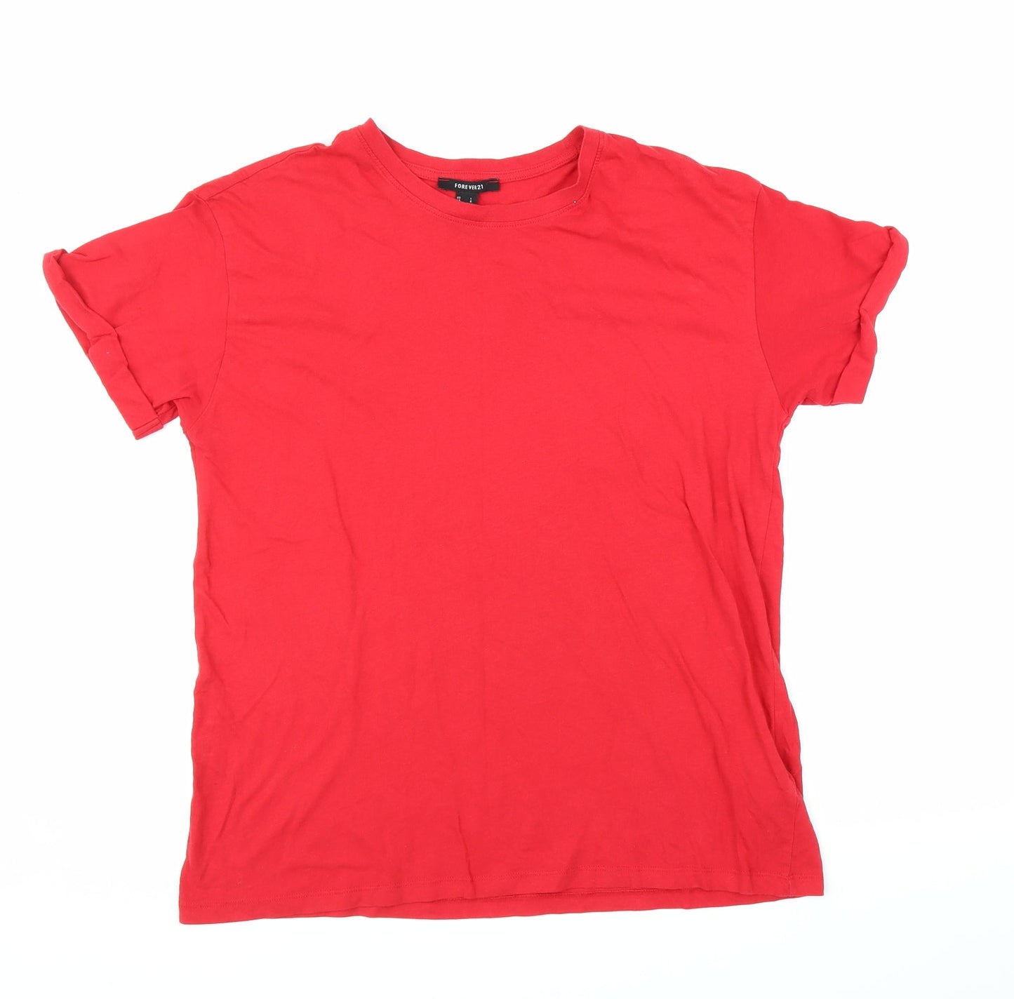 FOREVER 21 Womens Red   Basic T-Shirt Size L