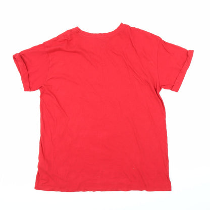 FOREVER 21 Womens Red   Basic T-Shirt Size L
