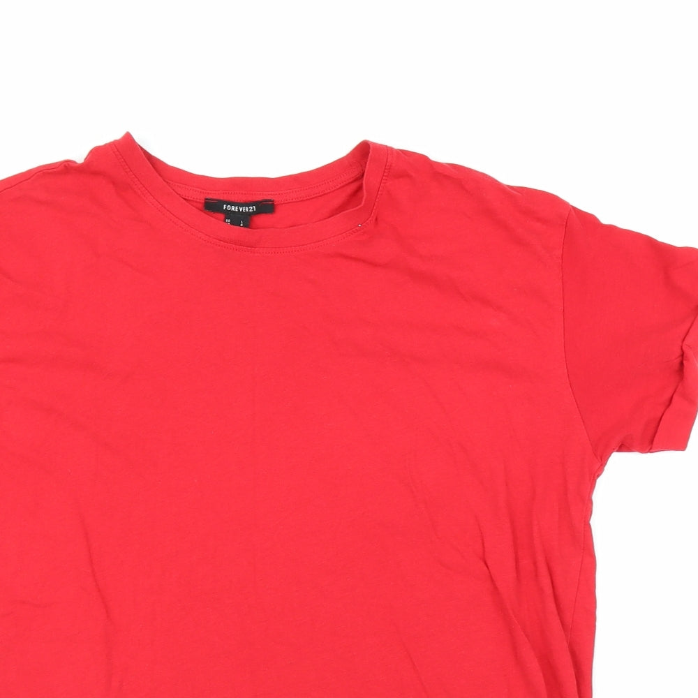 FOREVER 21 Womens Red   Basic T-Shirt Size L