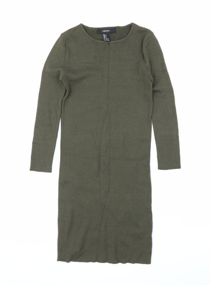 FOREVER 21 Womens Green   Jumper Dress  Size S