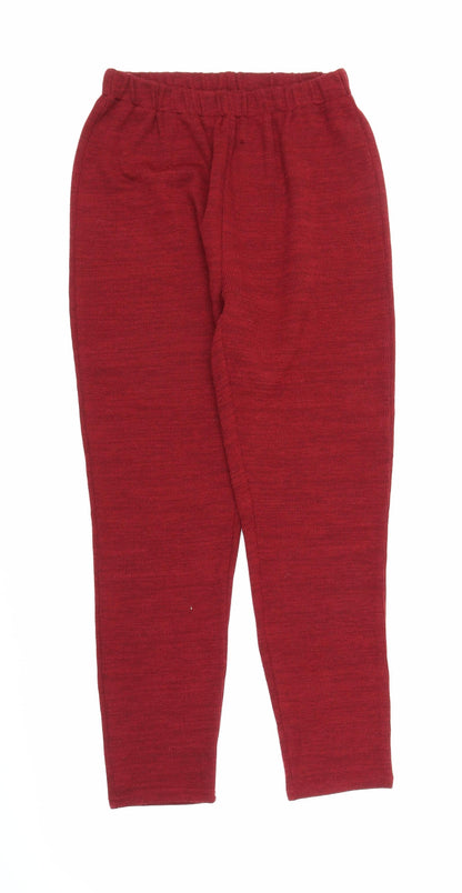 Womens UK Size M Preworn Regular Fit Sweatpants Purple Trousers