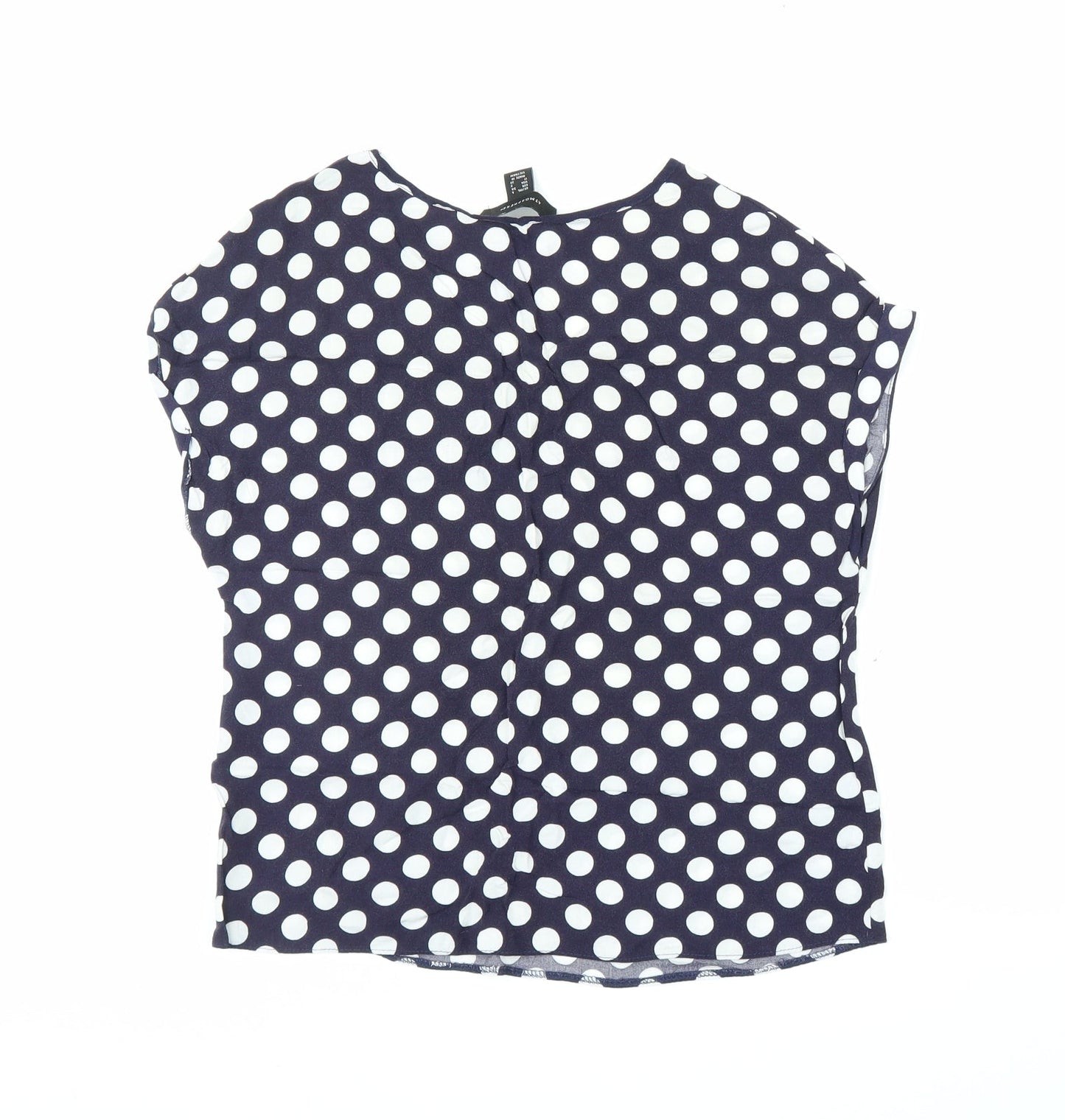 Primark Womens Blue Polka Dot  Basic Blouse Size 6