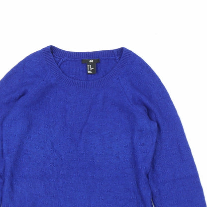 H&M Womens Blue   Pullover Jumper Size XS