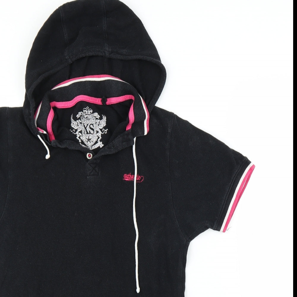 Authentic Womens Black   Tunic Polo Size XS